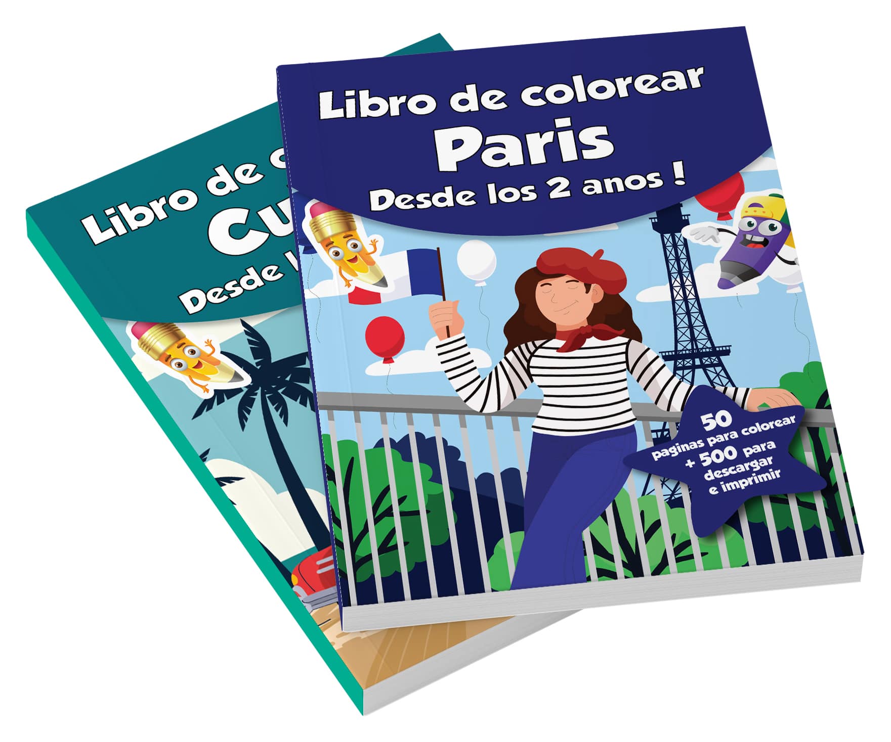Dibujos para colorear de CRB para niños ciudades